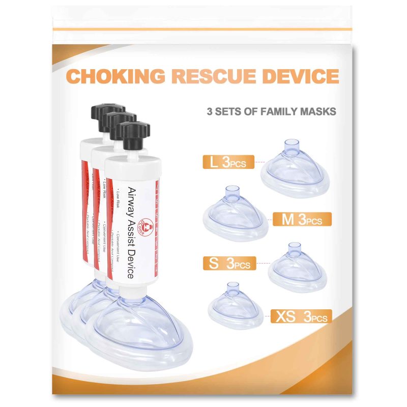 3 pack emergency choking suction device
