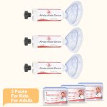 DCome Anti Choking device for Kids and Adults, 3 Pack Effective Choking Rescue Device with Different-sized Masks, Stong Suction Airway Assist Device